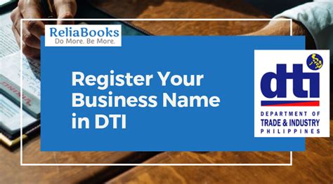 dominant name in dti|DTI Registration: How to Register your Business Name Online.